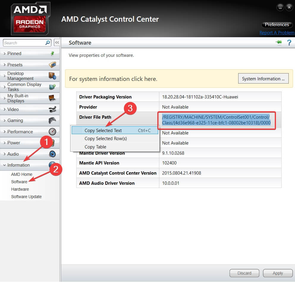 how to open amd catalyst control center